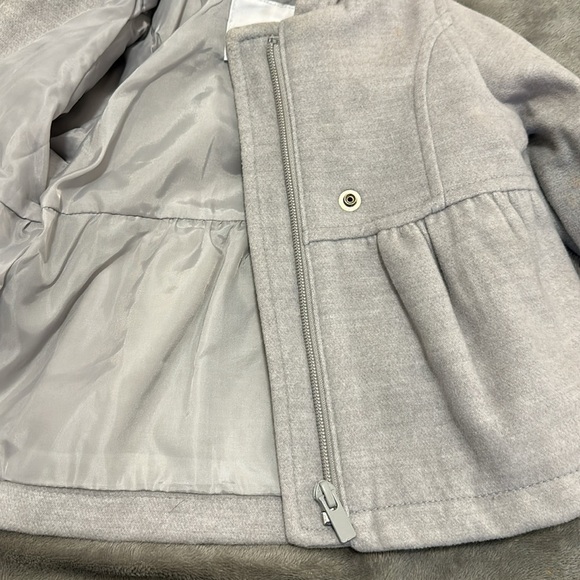 Gray Old Navy hooded Pea Coat Size 6m-12m - Picture 4 of 5